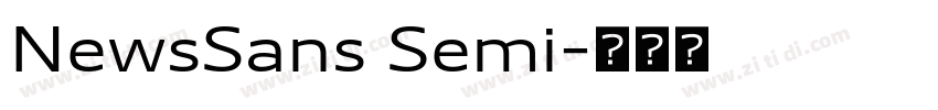 NewsSans Semi字体转换